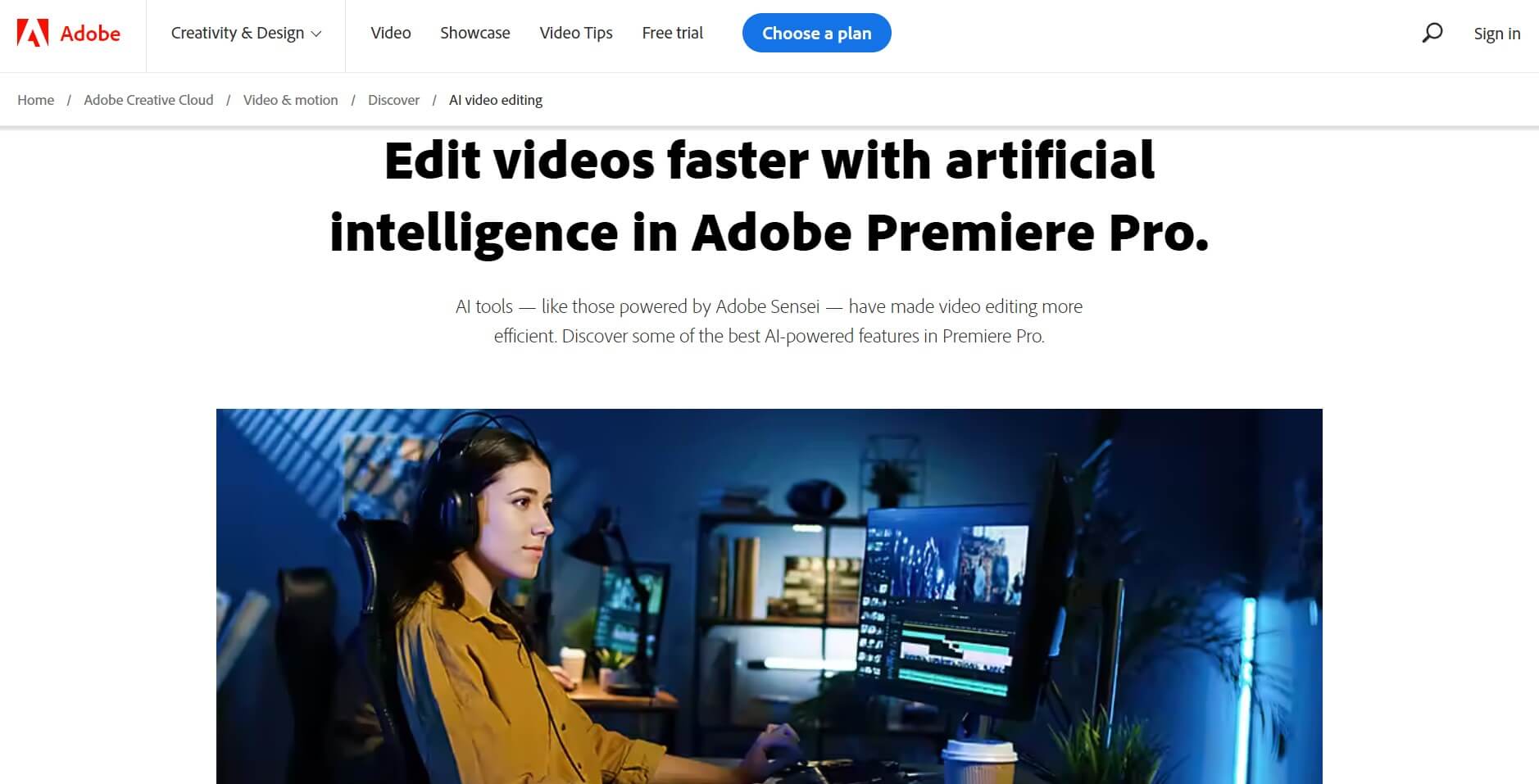 AI Adobe Premiere Pro