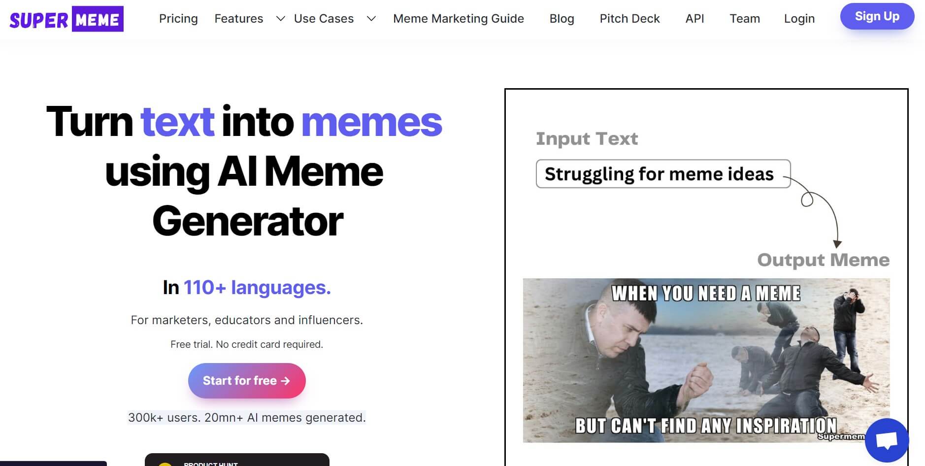 Supermeme.ai meme generator