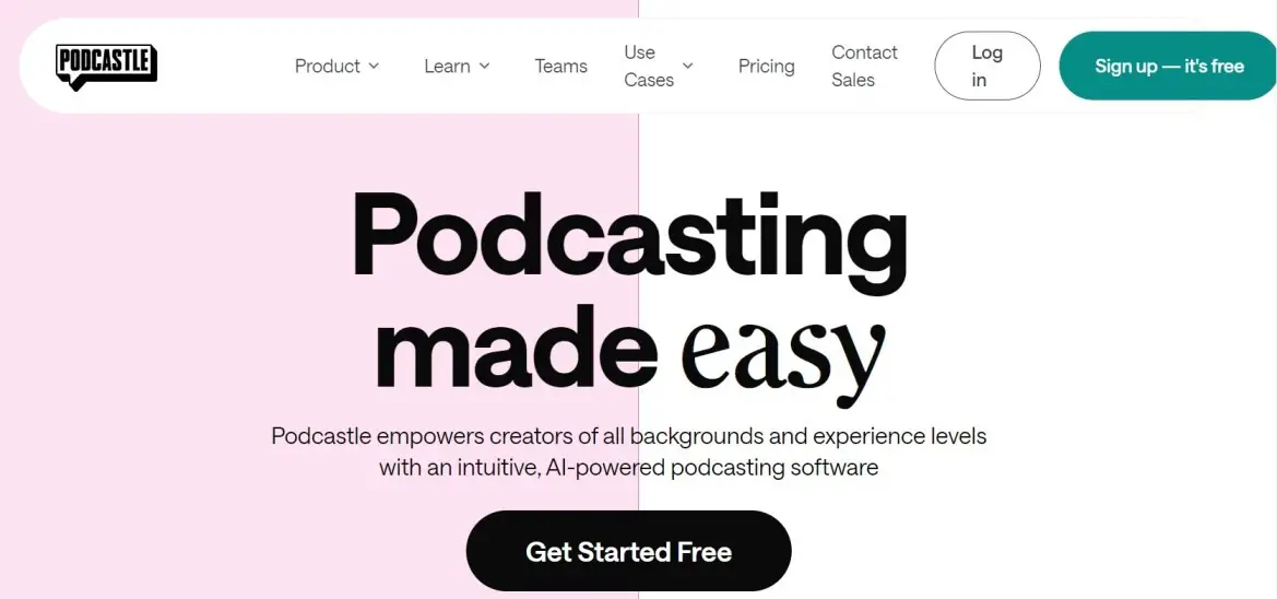 Podcastle text-to-speech AI tool