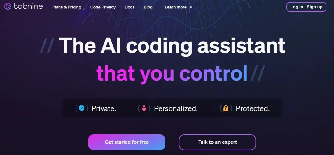 Tabnine AI tool for coding assistant