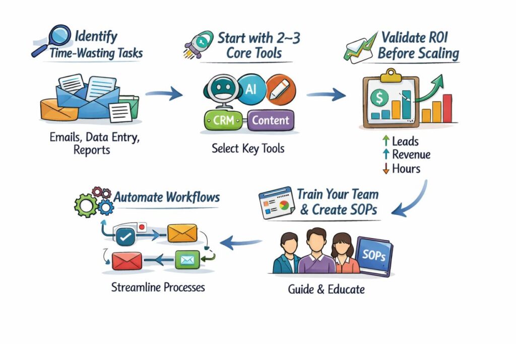 Step-by-Step Process to Adopt AI in Your Small Business