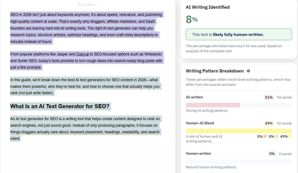 Paperpal AI content detector
