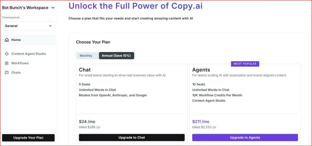 Copy.ai AI Text Generator