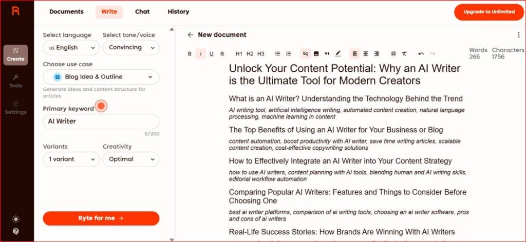 Rytr AI Writer — Best Value
