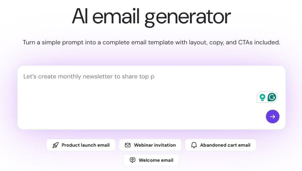 Hostinger AI Email Generator