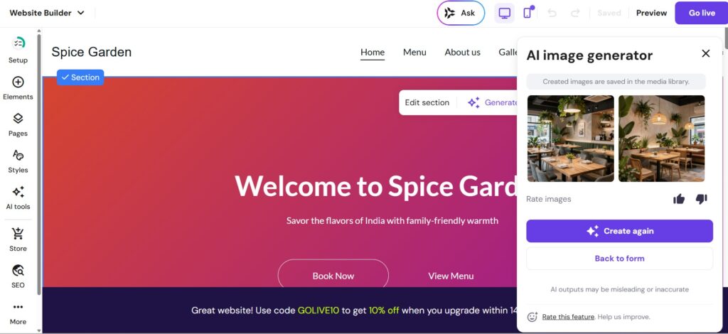 Hostinger AI Image Generator