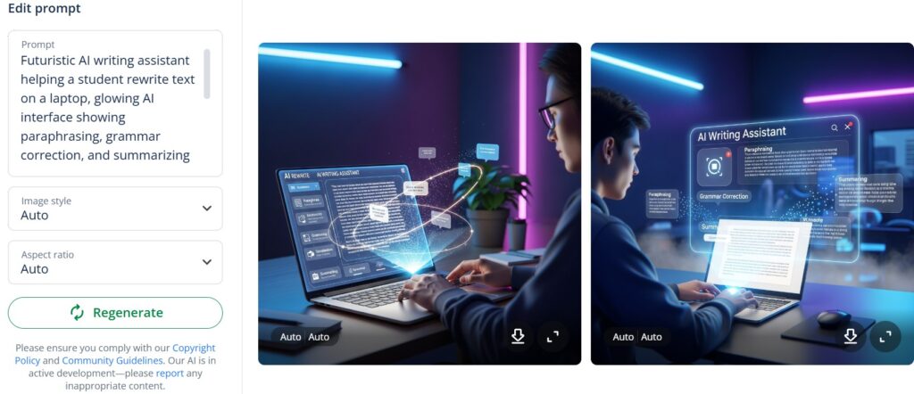 QuillBot AI Image Generator