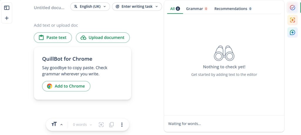 QuillBot AI Grammar Checker