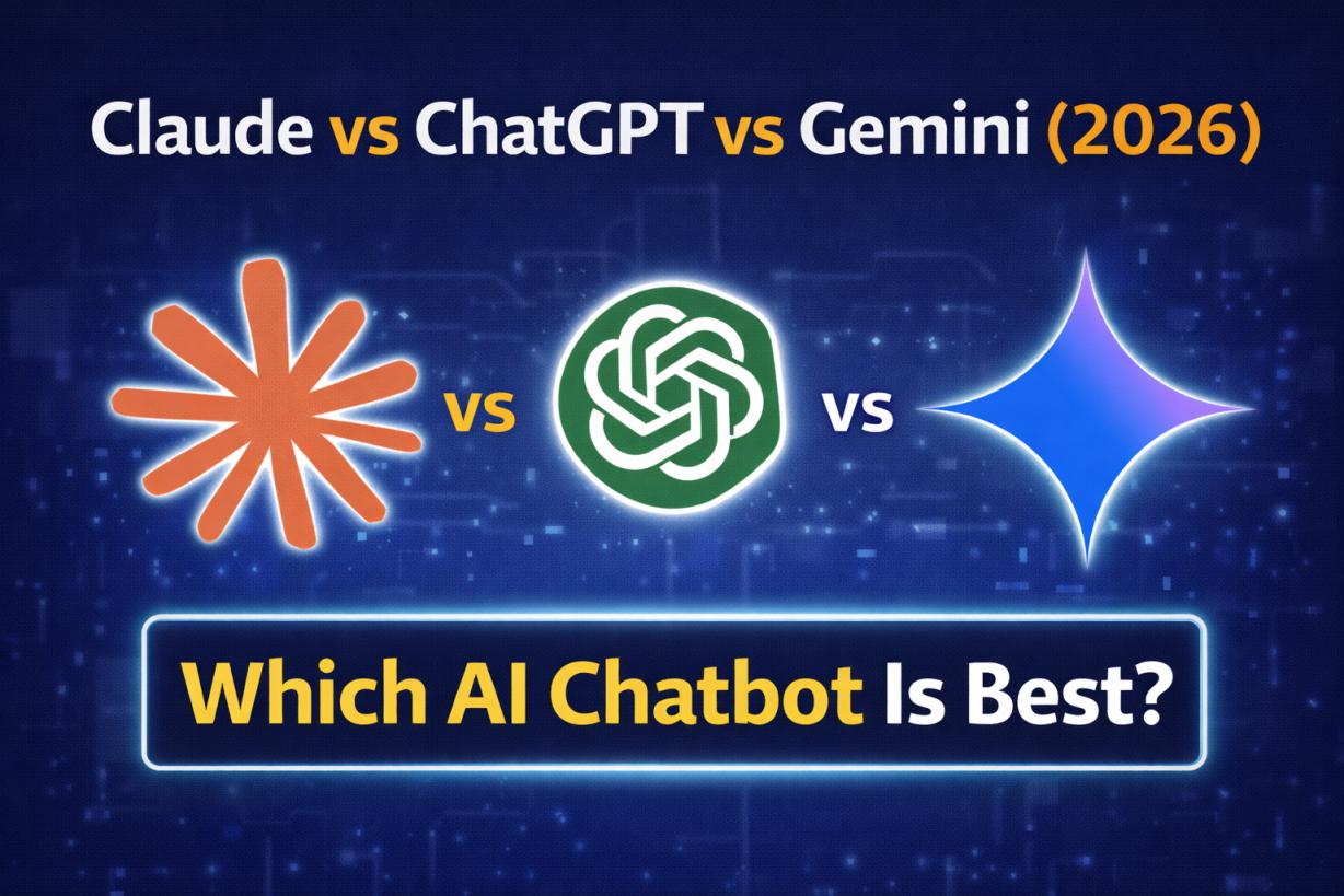 Claude vs ChatGPT vs Gemini (2026) Which AI Chatbot Is Best