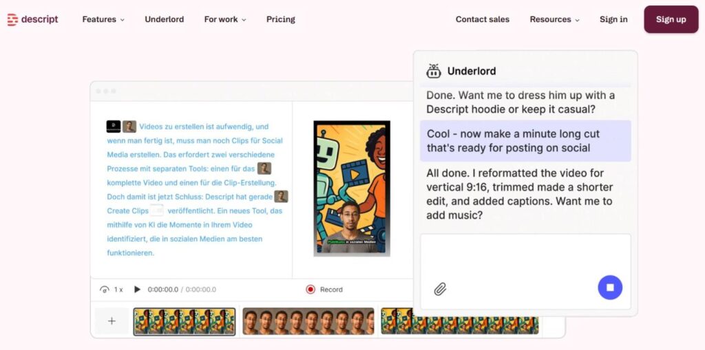 5 Best AI Tools for Instagram Reels in 2026 - Descript