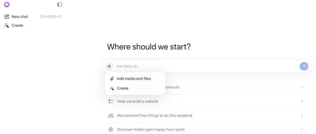 Muse Spark dashboard