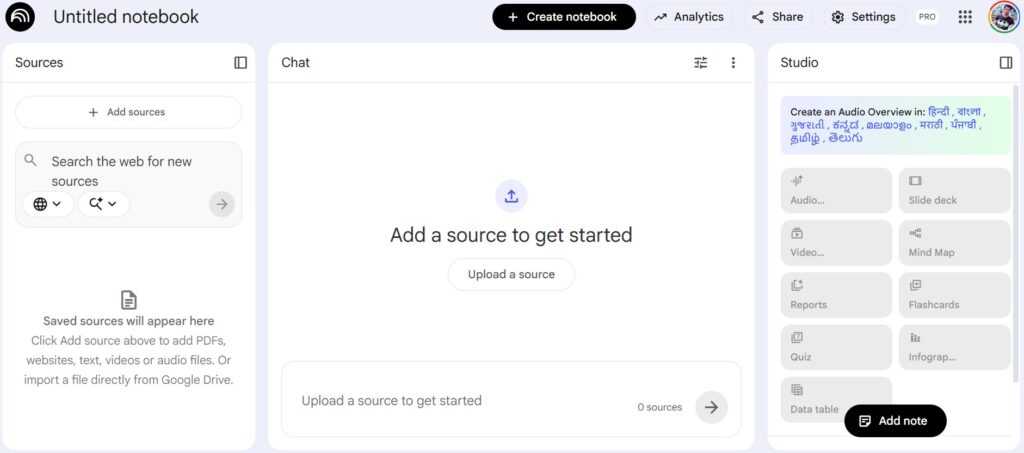 Google Gemini NotebookLM