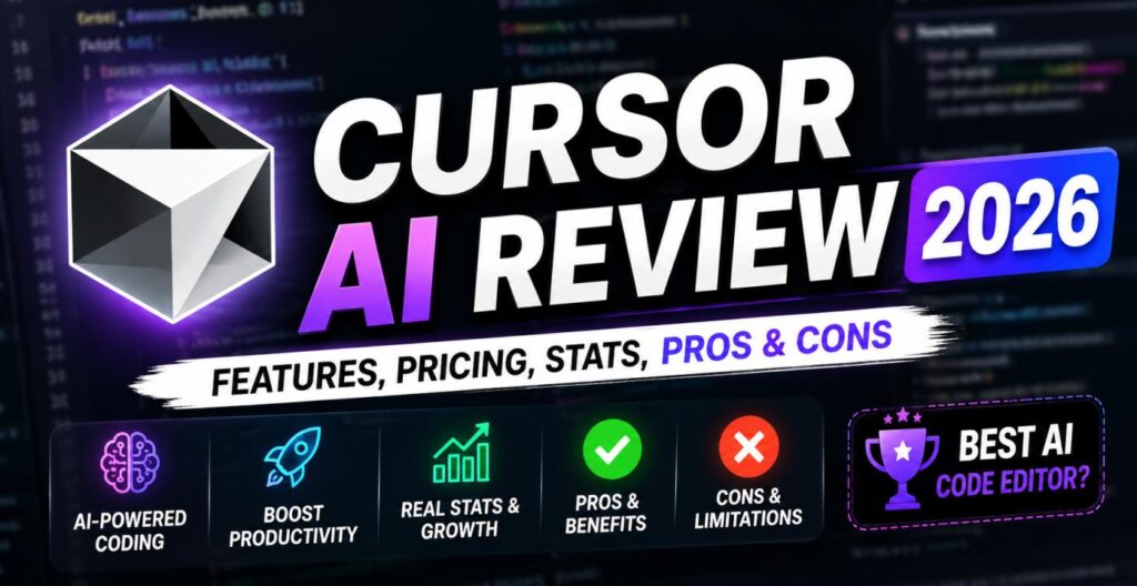 Cursor AI Review 2026: Features, Pricing, Stats, Pros & Cons