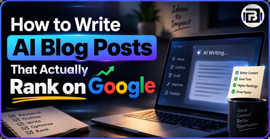 How to Write AI Blog Posts That Actually Rank on Google in 2026